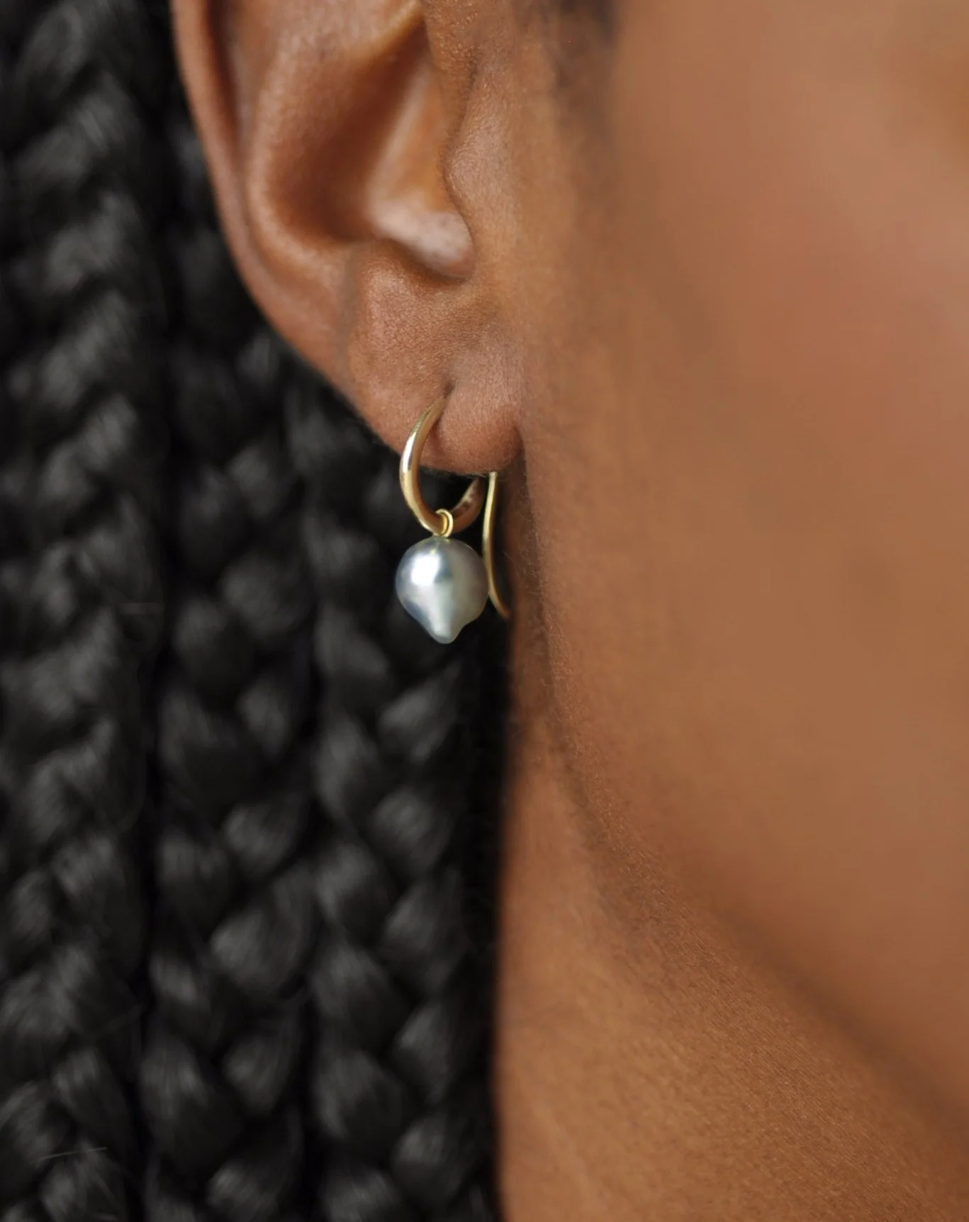 Cassiopeia Charm Earrings, Blue Akoya - Image 6