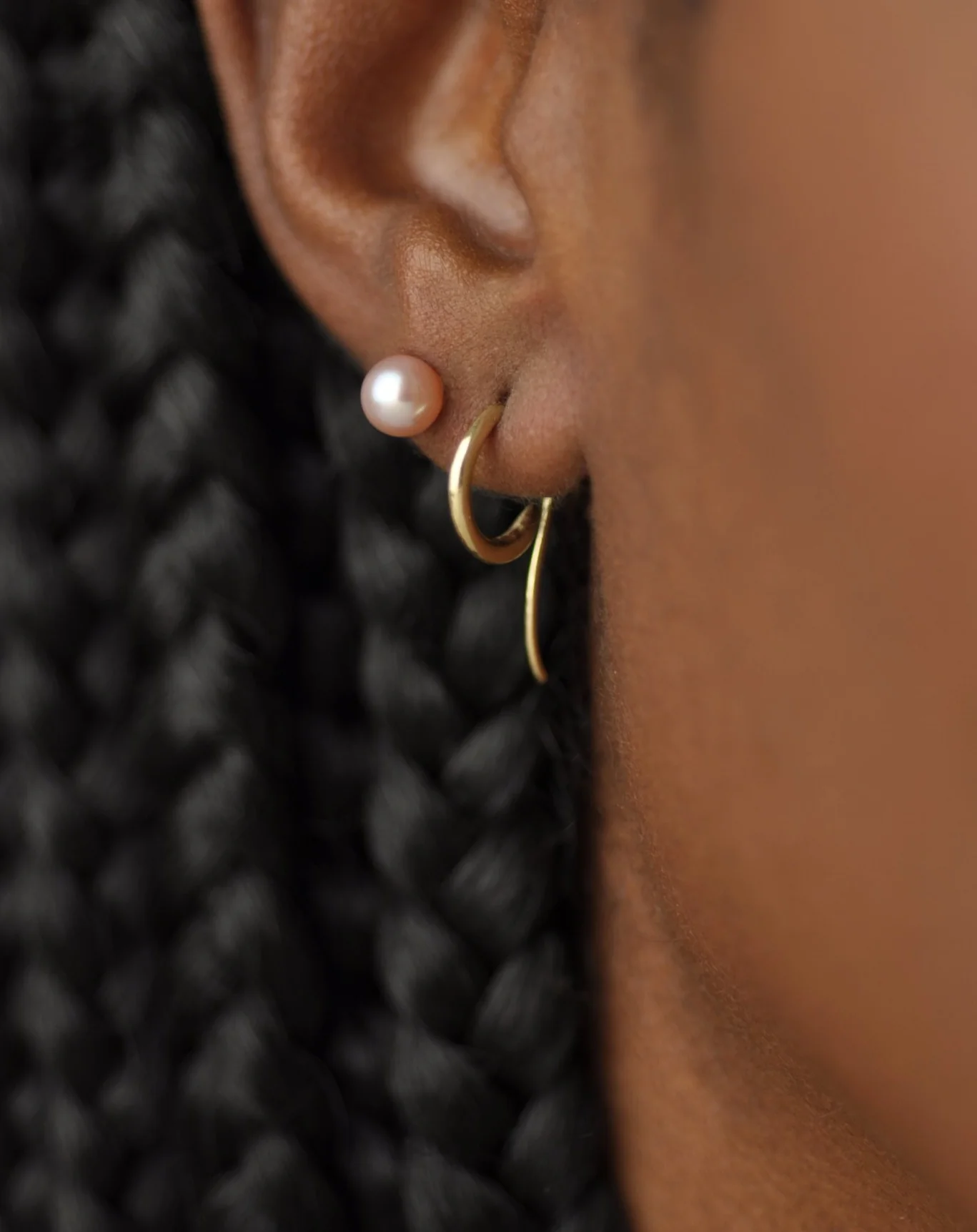 Cassiopeia Charm Earrings, Blue Akoya - Image 7