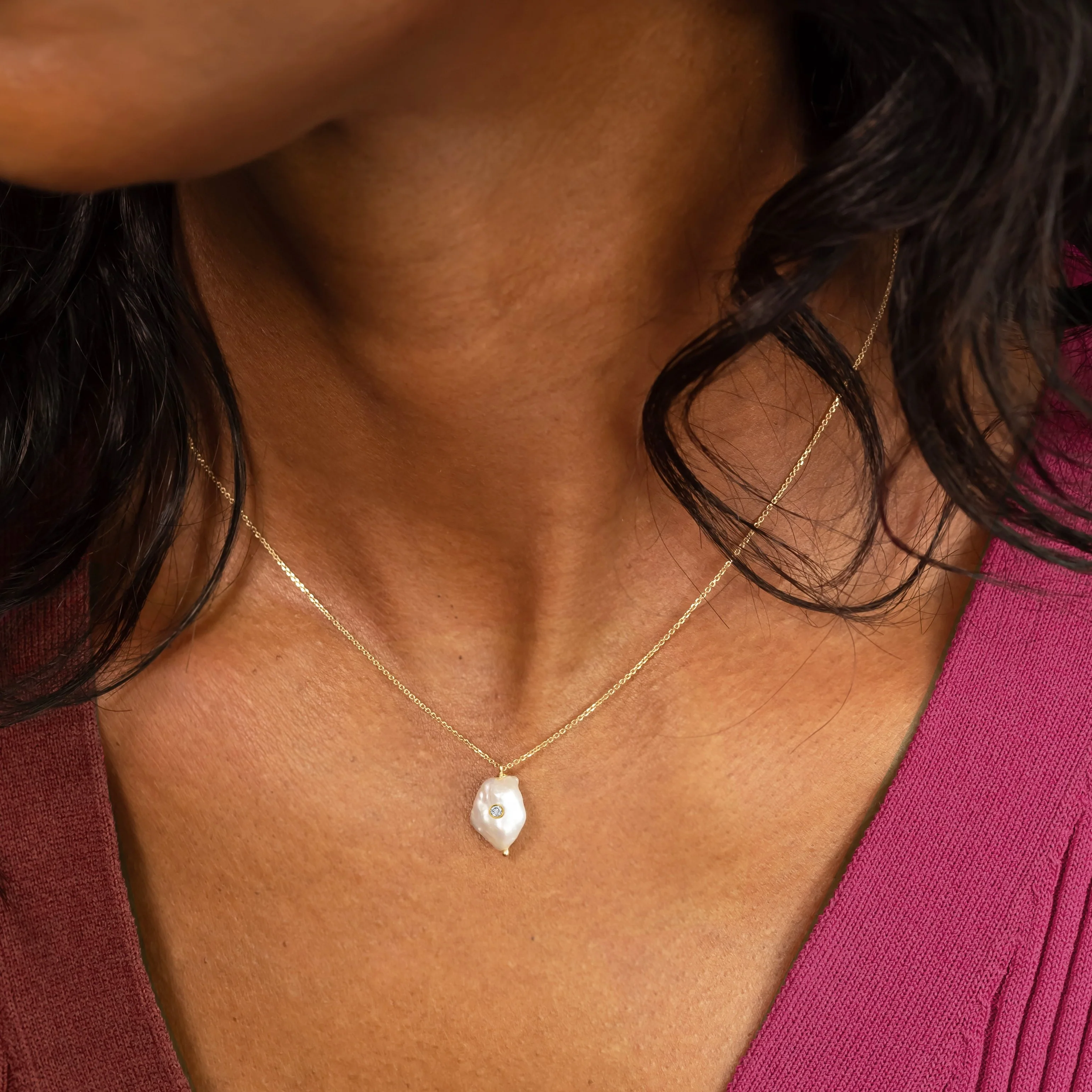 Baby Baroque Diamond Necklace - Image 2