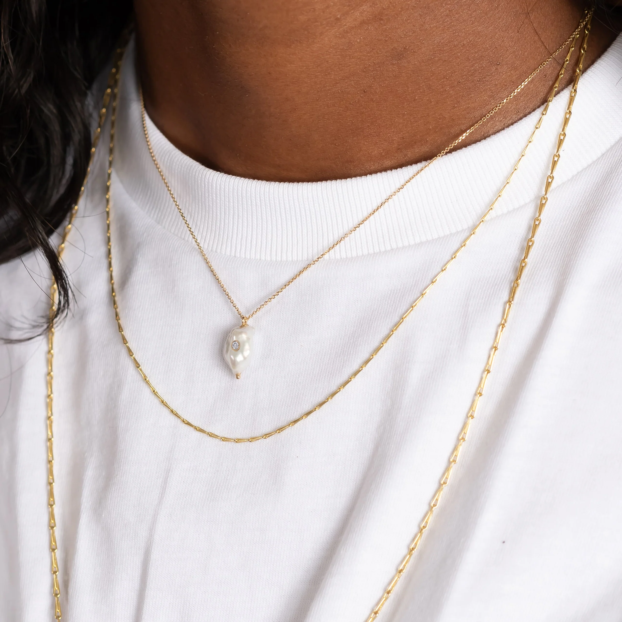 Baby Baroque Diamond Necklace - Image 3
