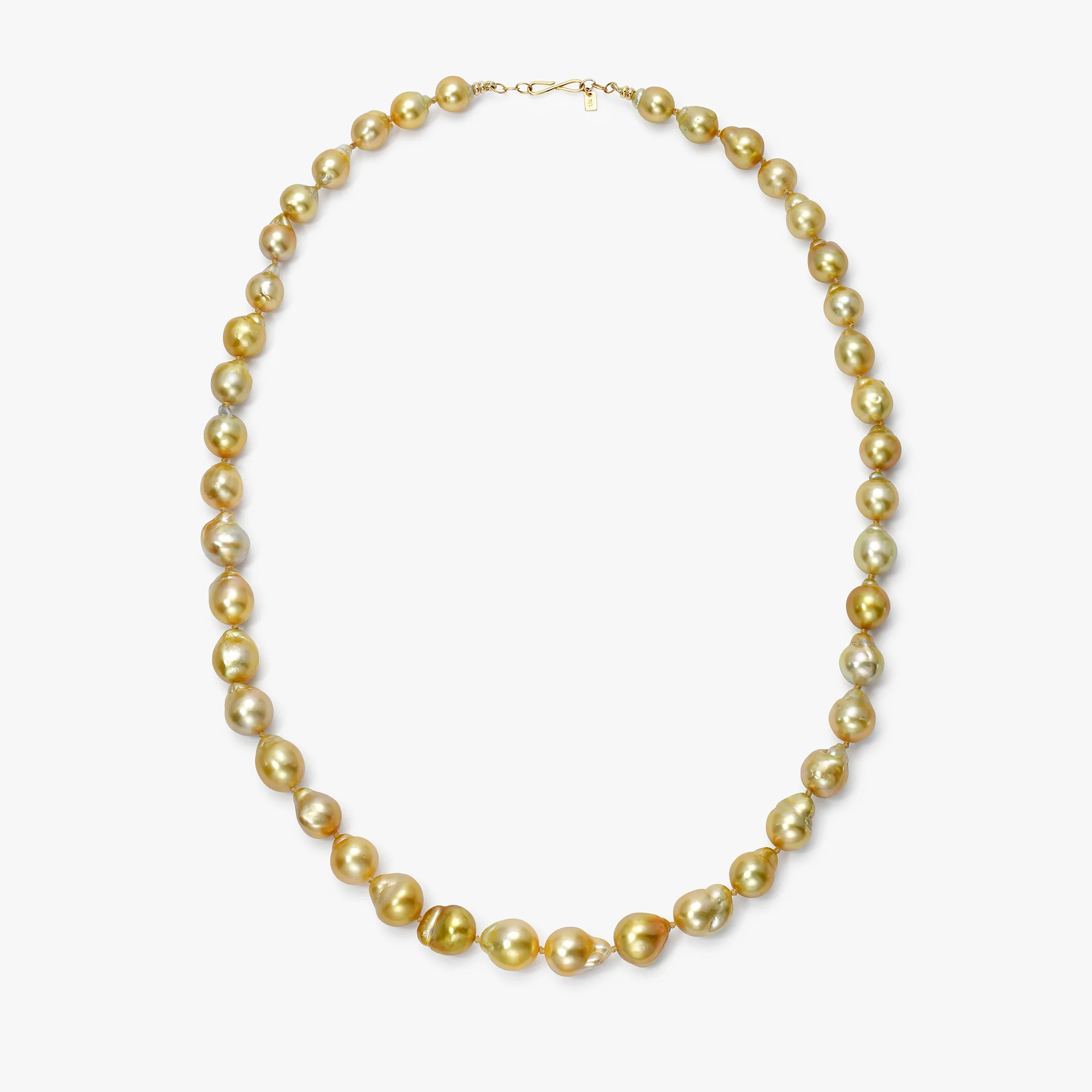 Beatrice South Sea Golden Baroque Pearl Necklace - Image 3