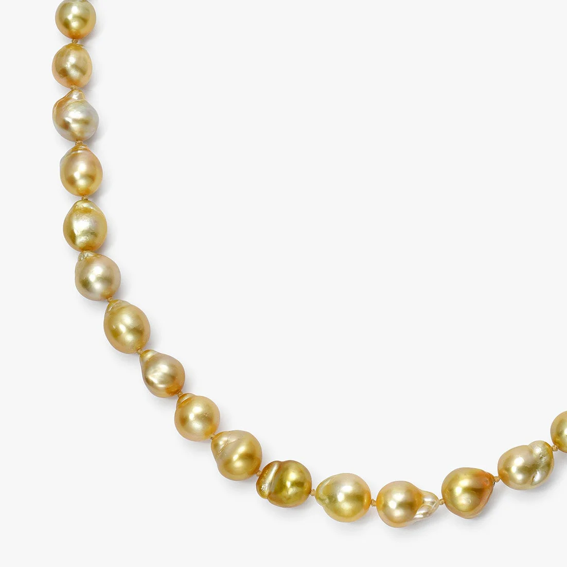 Beatrice South Sea Golden Baroque Pearl Necklace - Image 5