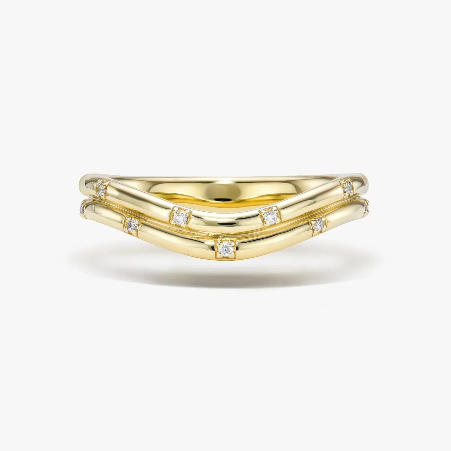 Diamond Spark Ellipse Ring