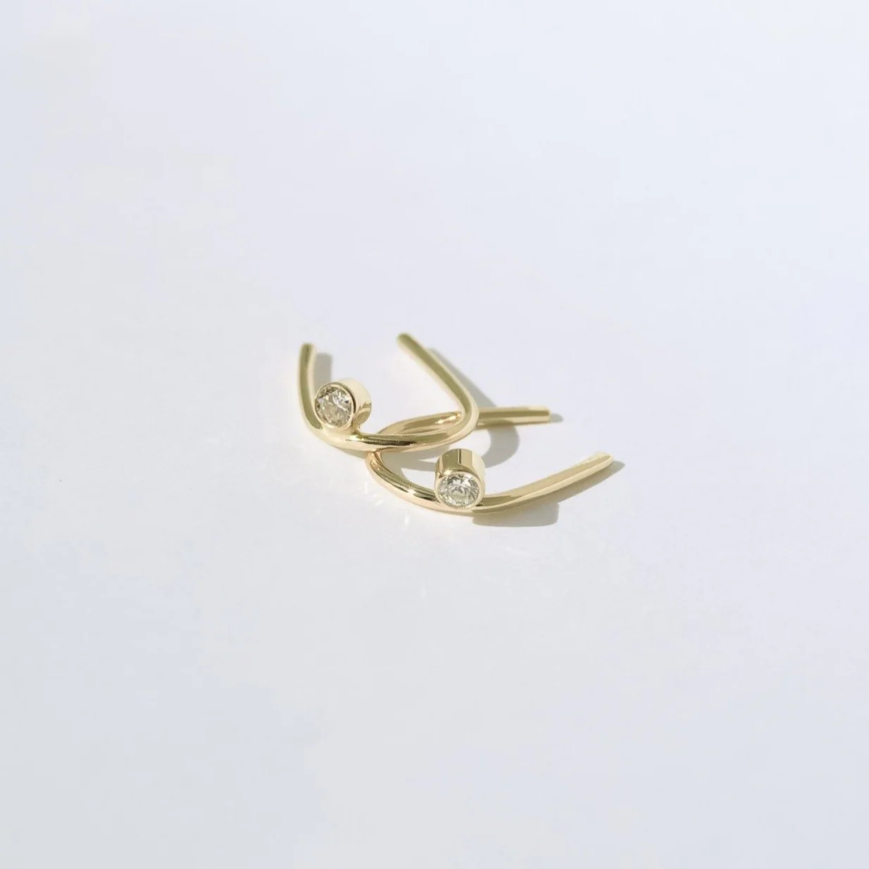 Diamond Hug Earrings - Image 4