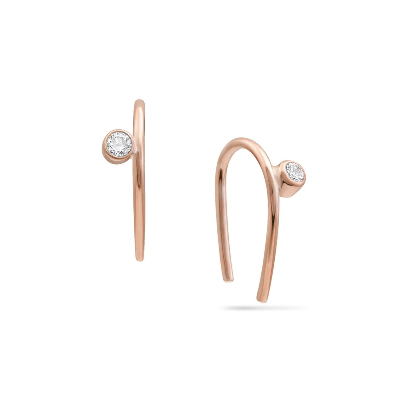 Diamond Hug Earrings - Image 7