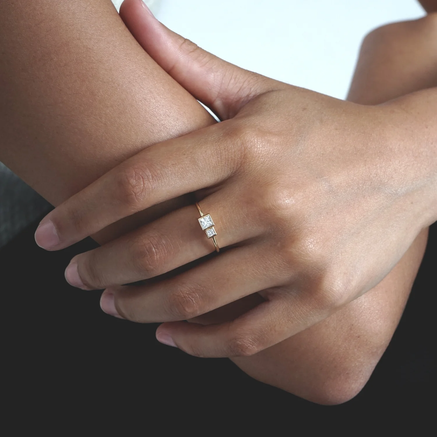 Diamond Toi et Moi Savoye Ring - Image 5