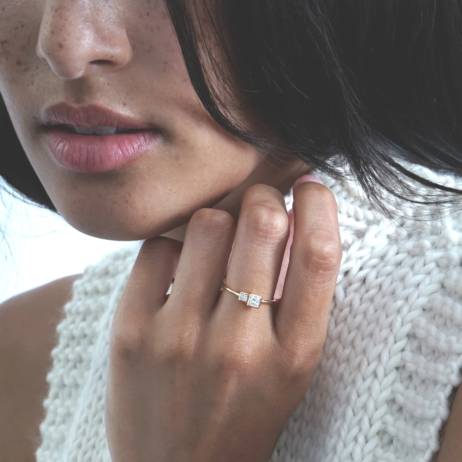 Diamond Toi et Moi Savoye Ring - Image 6
