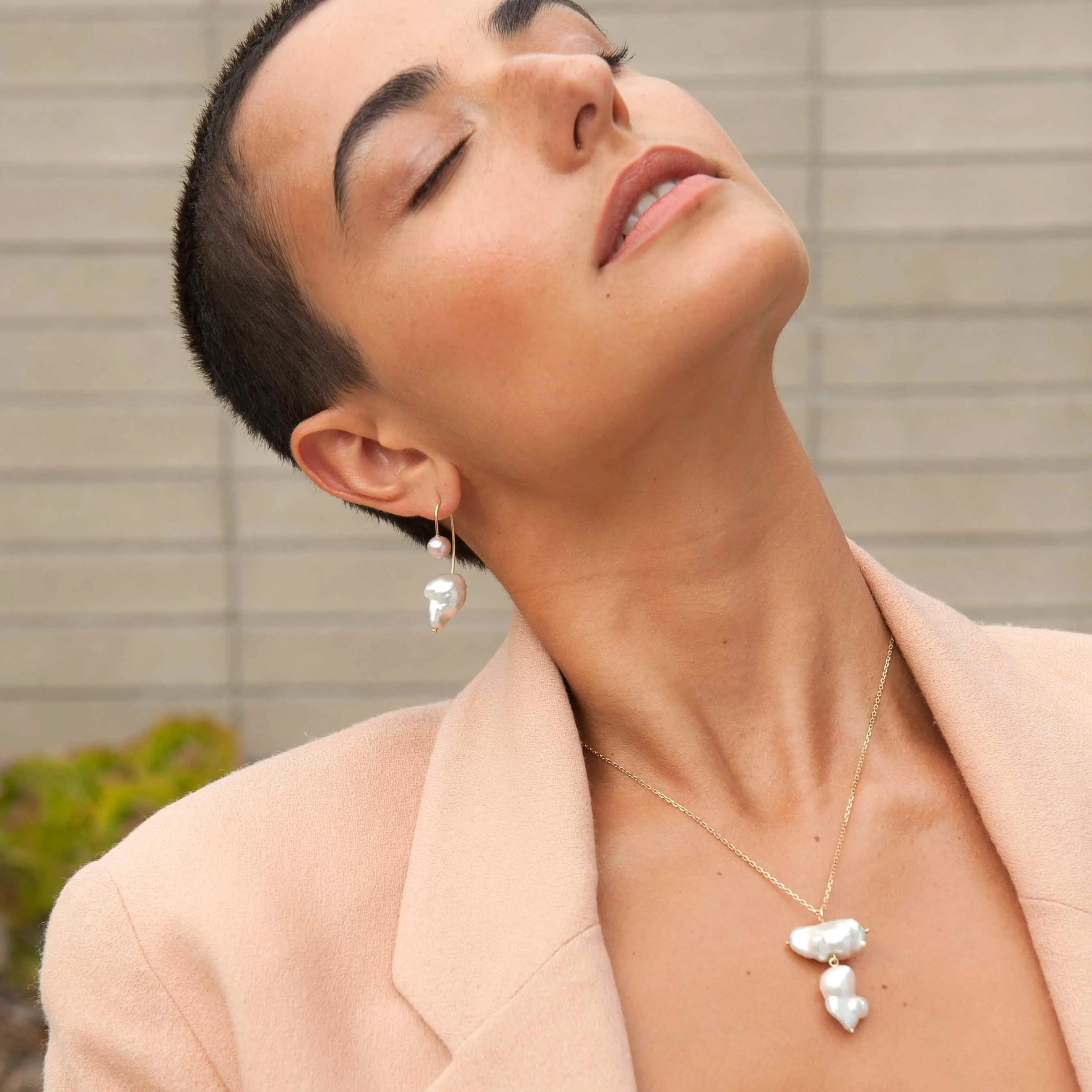 Double Baroque Pearl Necklace - Image 3