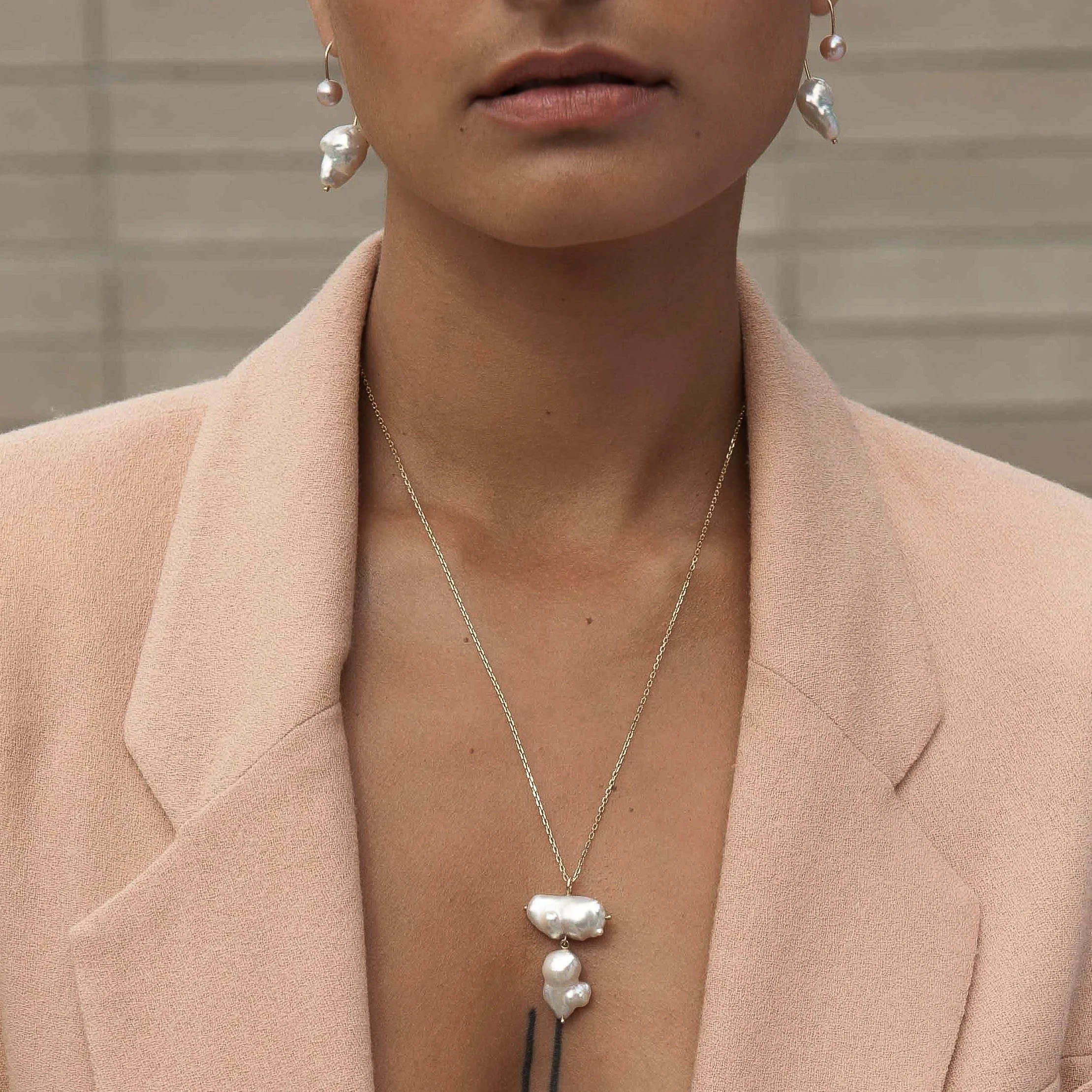 Double Baroque Pearl Necklace - Image 5