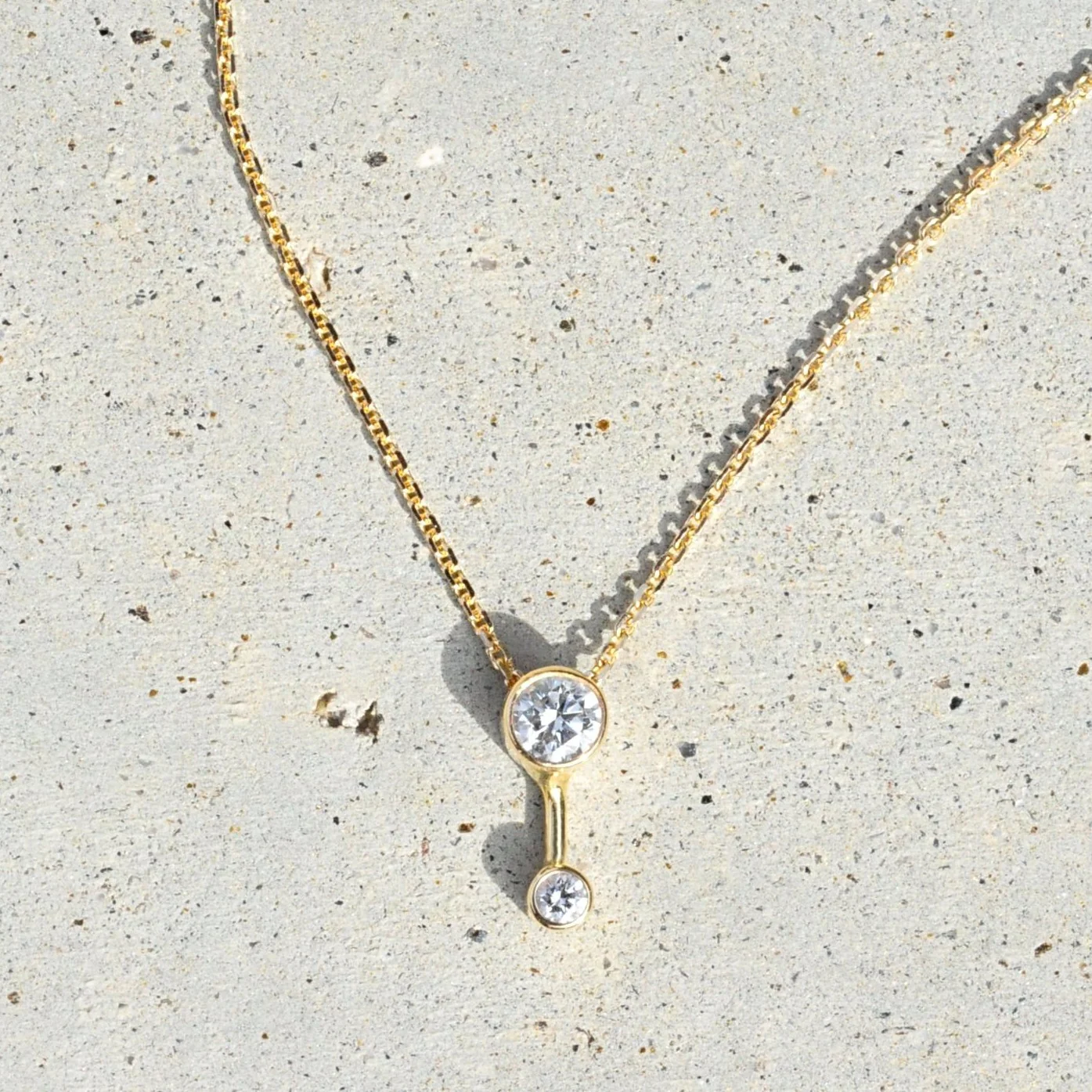 Duo Diamond Necklace - Image 3