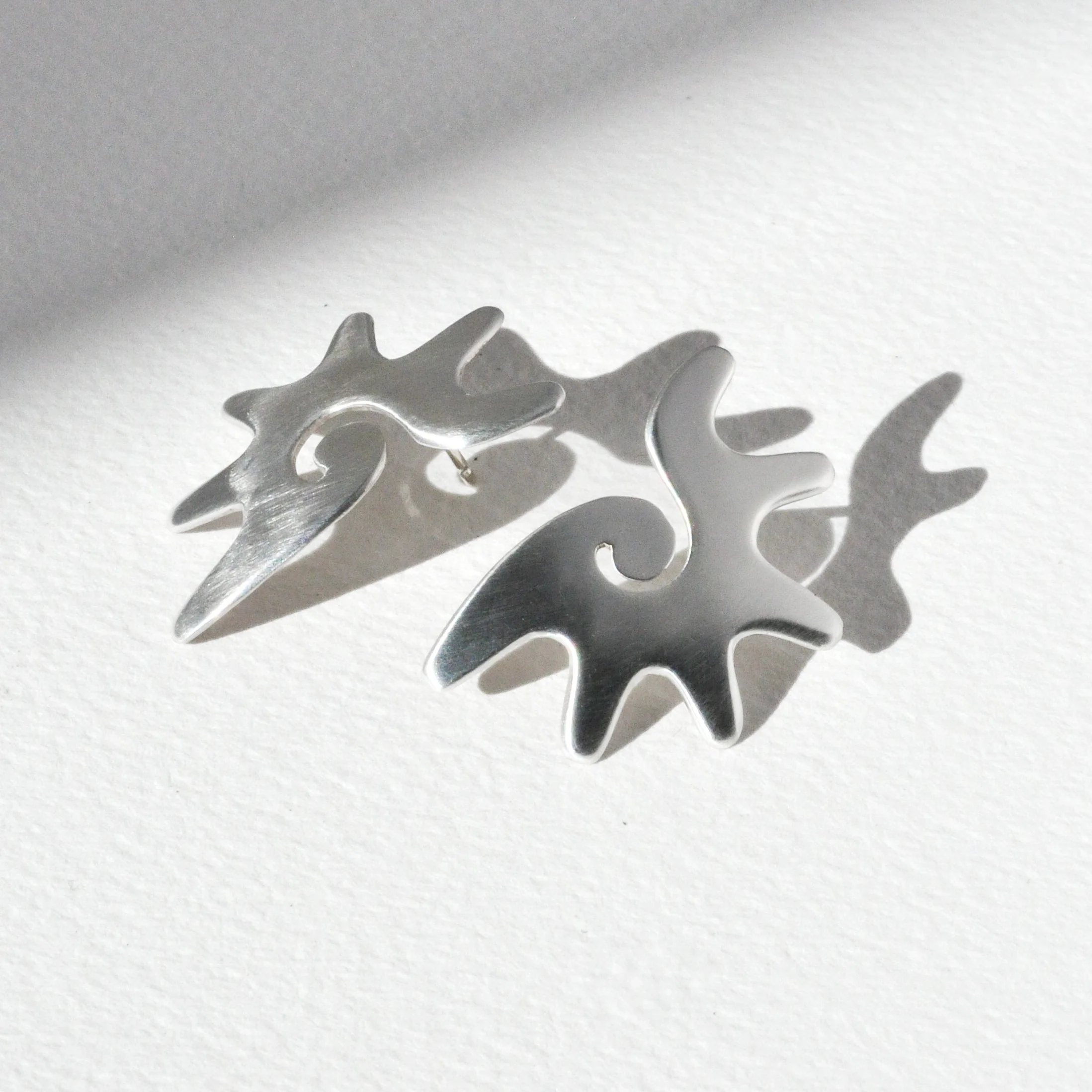 Vintage Sterling Sur Earrings - Image 3