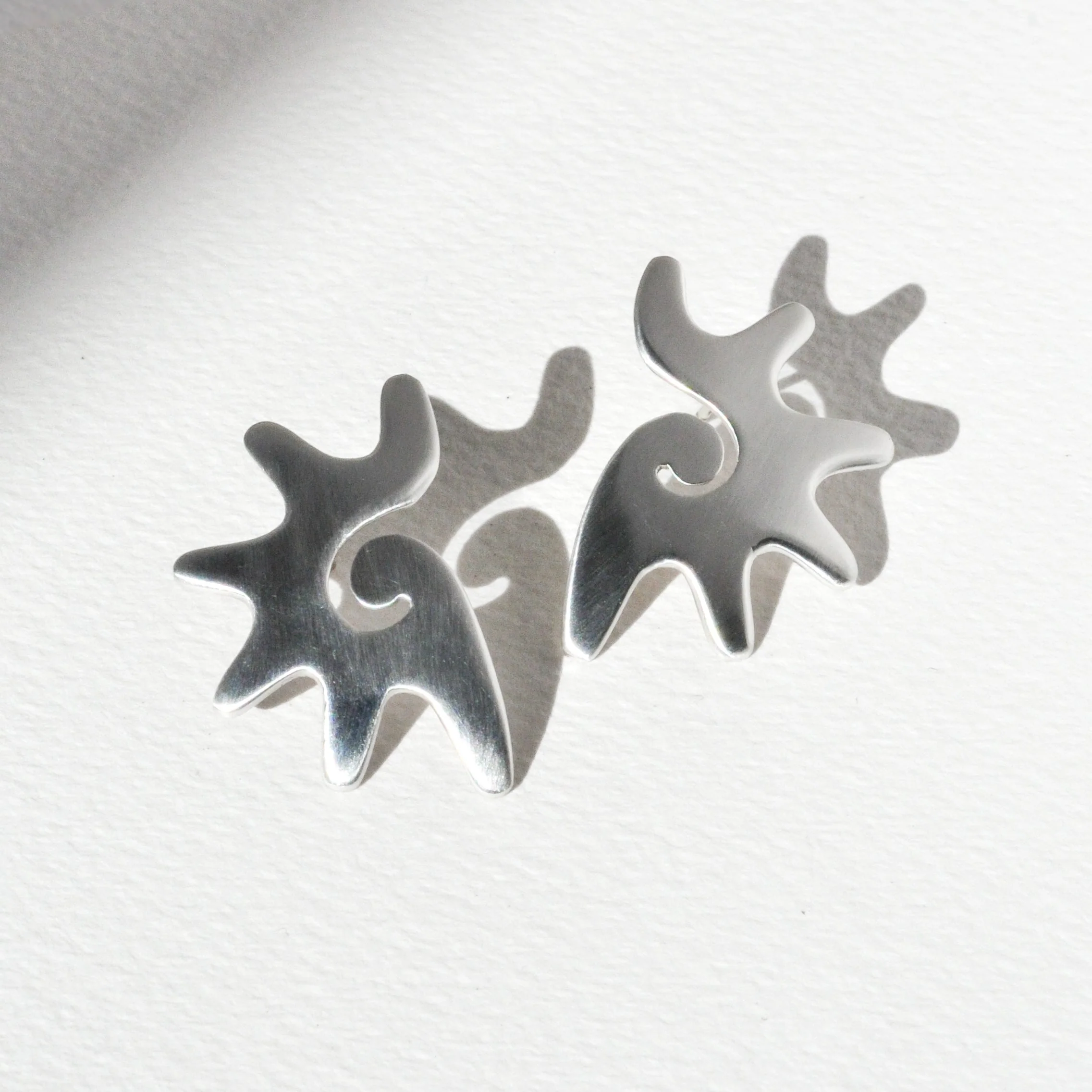 Vintage Sterling Sur Earrings - Image 6