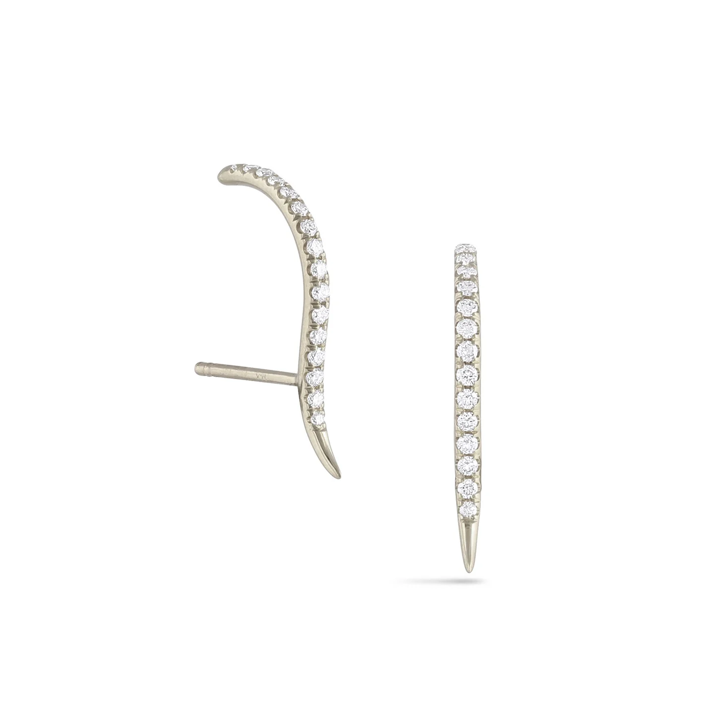 Diamond Forme Suspender Stud Earrings - Image 11