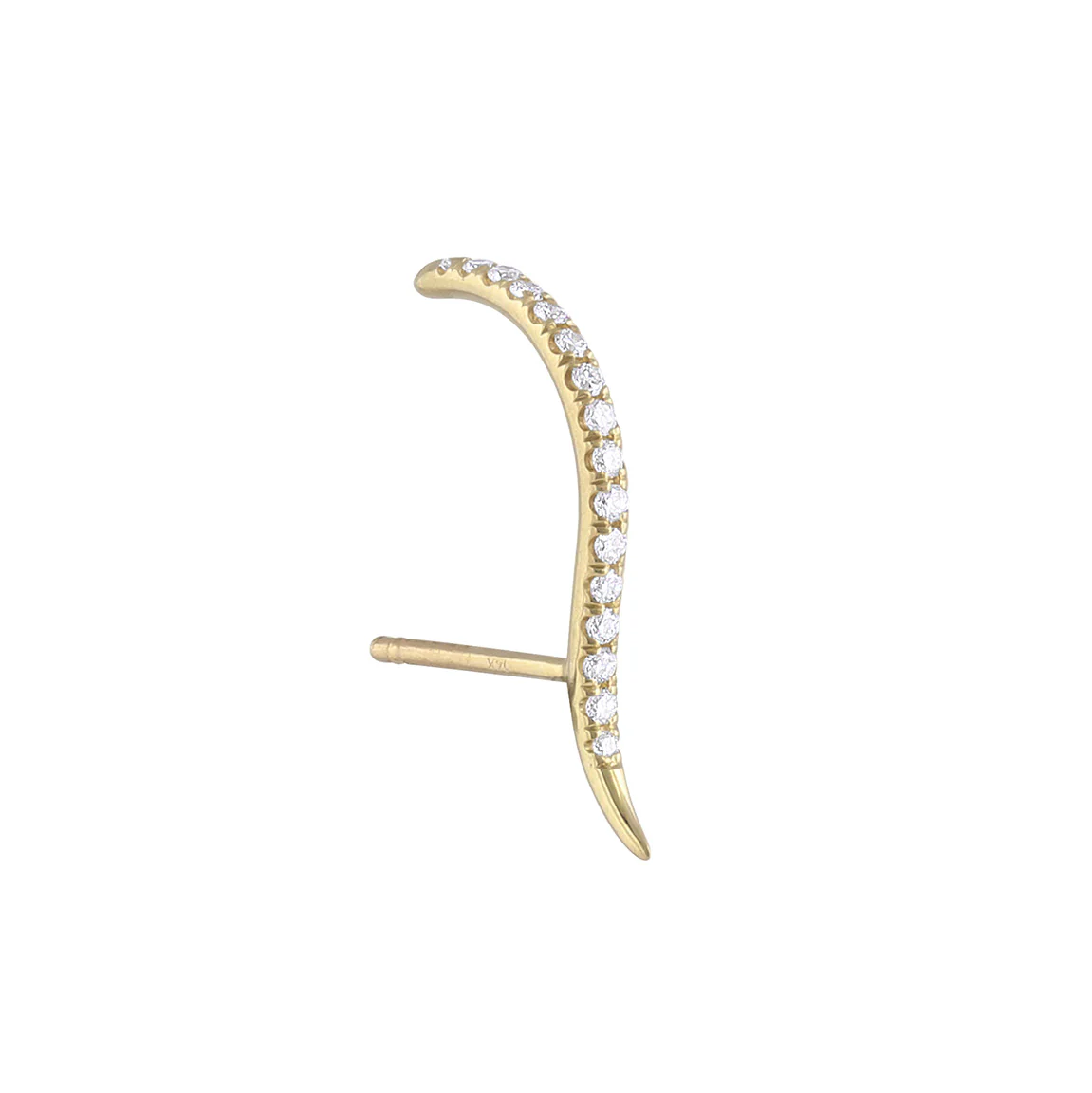 Diamond Forme Suspender Stud Earrings - Image 5