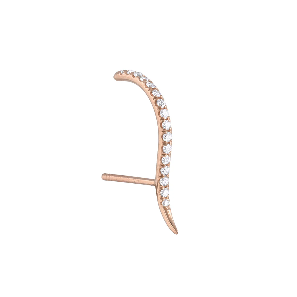 Diamond Forme Suspender Stud Earrings - Image 9