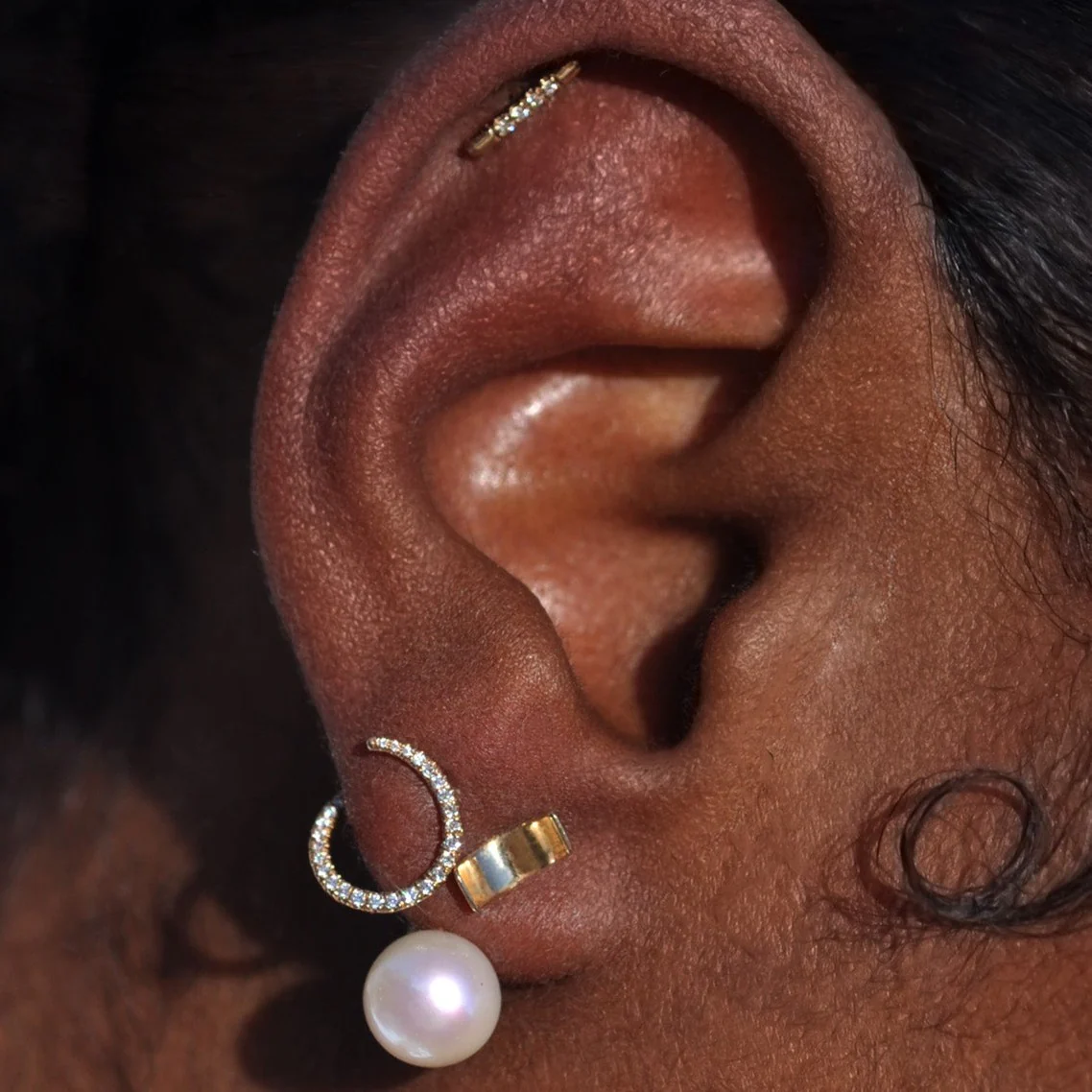 Diamond Mini Esme Studs - Image 3