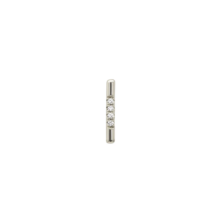 Pavé Linea Stud Earring - Image 4