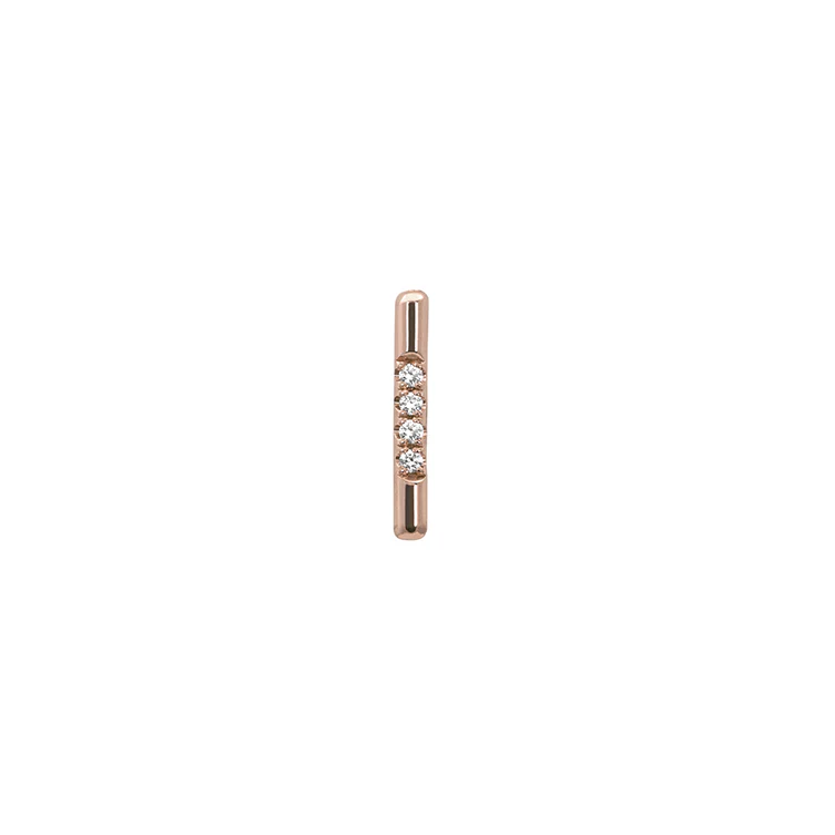 Pavé Linea Stud Earring - Image 5