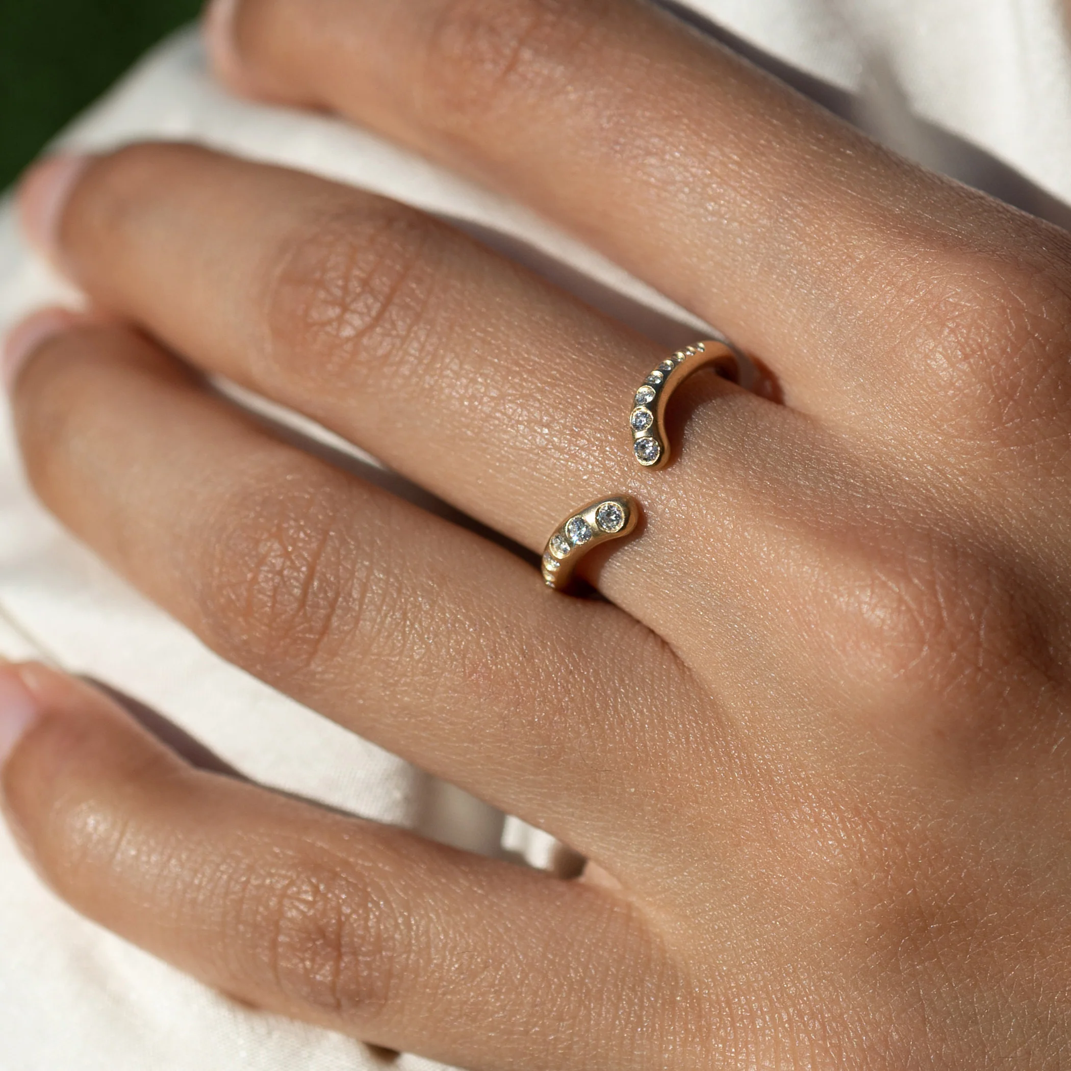Diamond Nesting Cuff Ring - Image 3